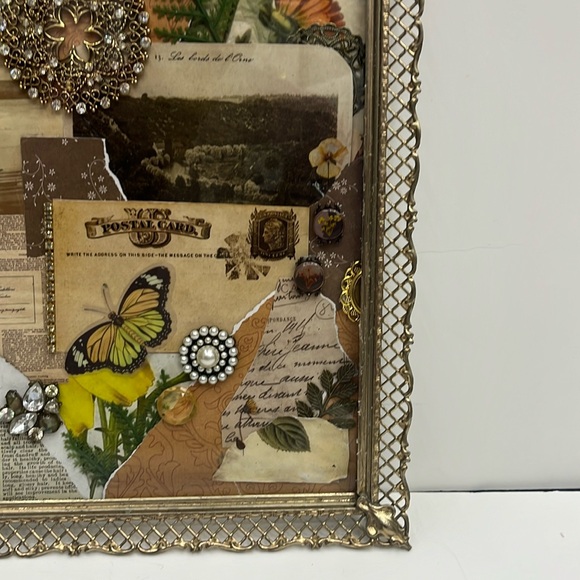 Vintage Maximalist MCM Decor Orange Floral - Picture 6 of 12